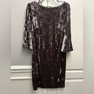 Calvin Klein crushed velvet dress